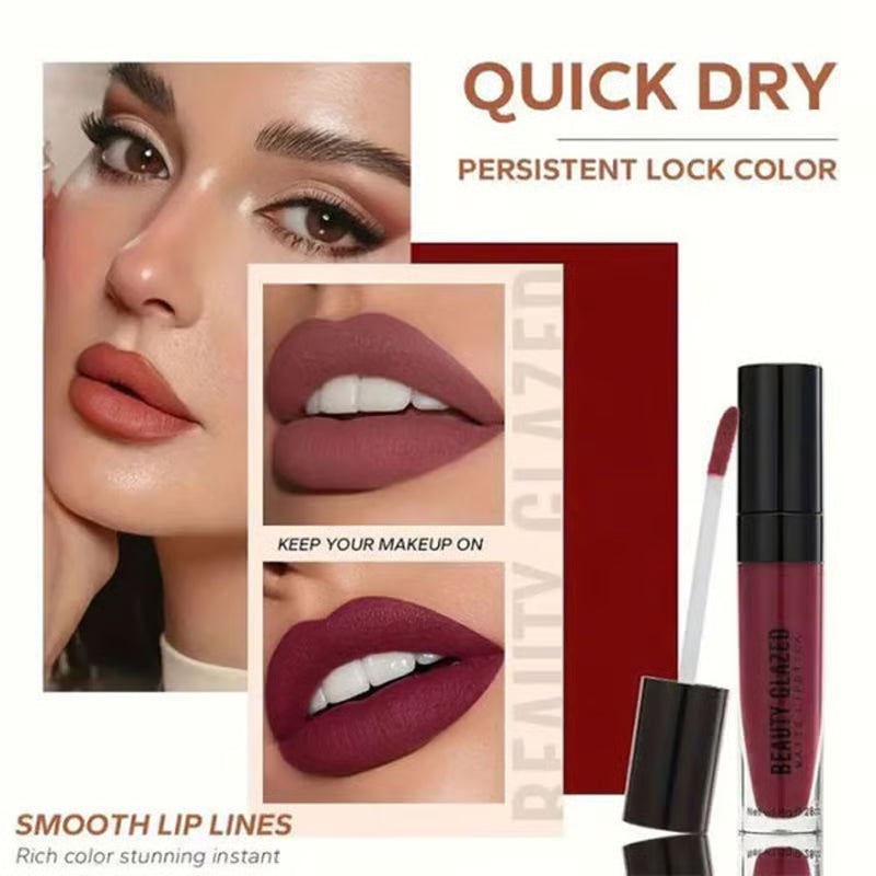 Beauty Glazed Matte Lipstick 8g - 109 Nude Rose