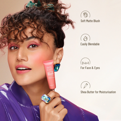 Swiss Beauty Cream It Up Blush with Shea Butter - Cheek-O-Pink Shade-05 (10 mL)