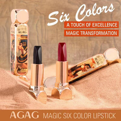 AGAG 3D Magic Color Dual-Ended Lipstick – 6-in-1 Multi Color