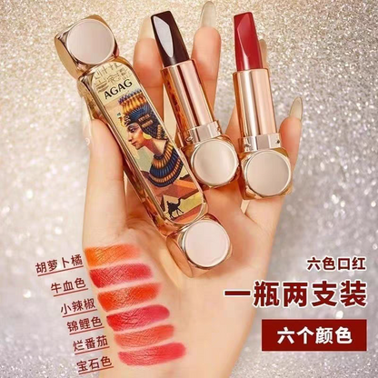 AGAG 3D Magic Color Dual-Ended Lipstick – 6-in-1 Multi Color
