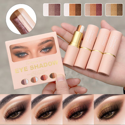 4 Colors Shimmer Eye Shadow Stick Set – Long Lasting & Easy to Apply ( 4 Pcs Combo )