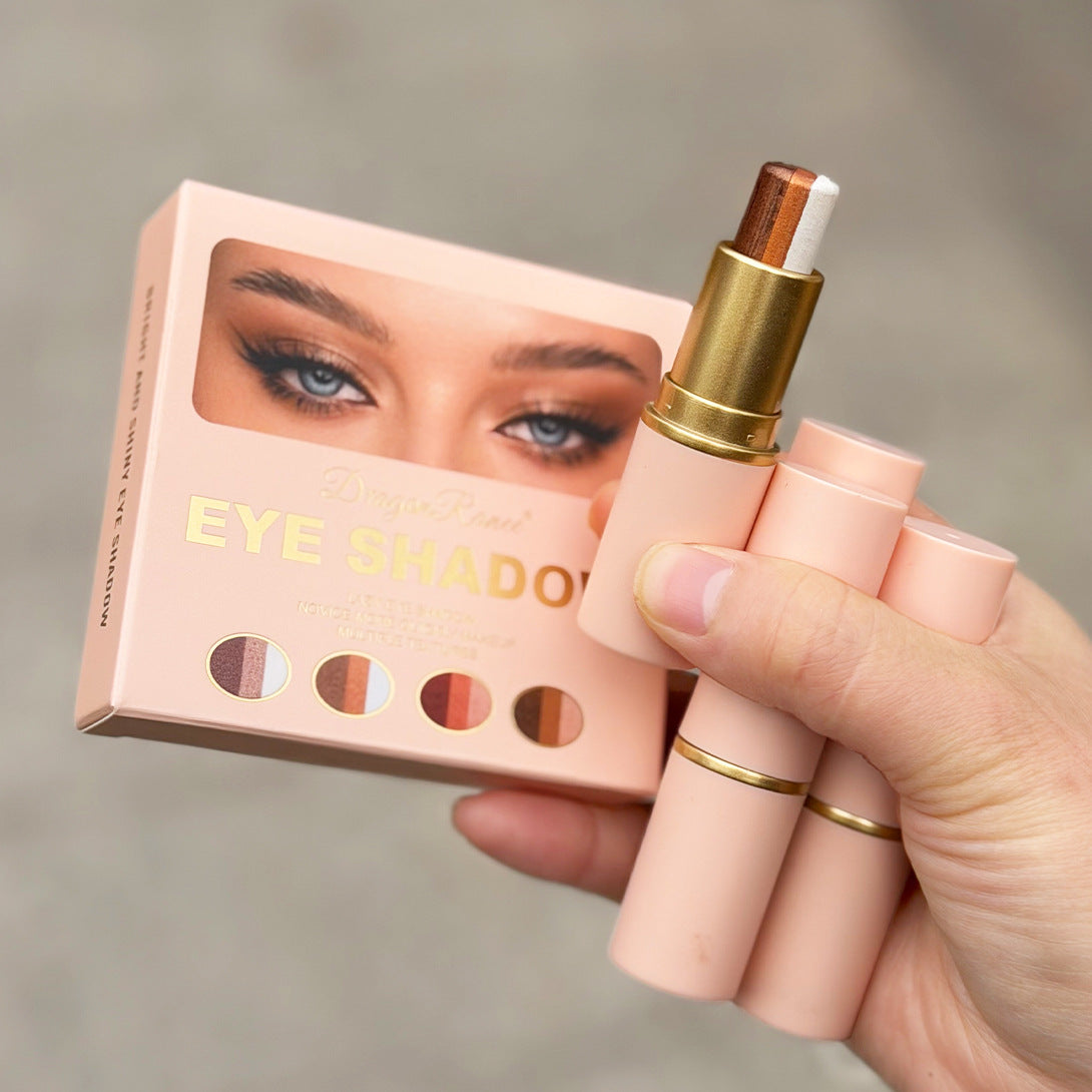 4 Colors Shimmer Eye Shadow Stick Set – Long Lasting & Easy to Apply ( 4 Pcs Combo )